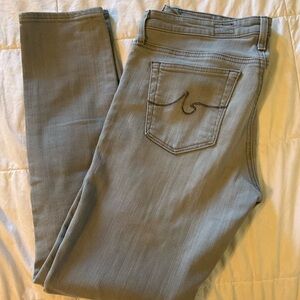 AG Adriano Goldschmied Stevie Ankle Jeans in Light Blue